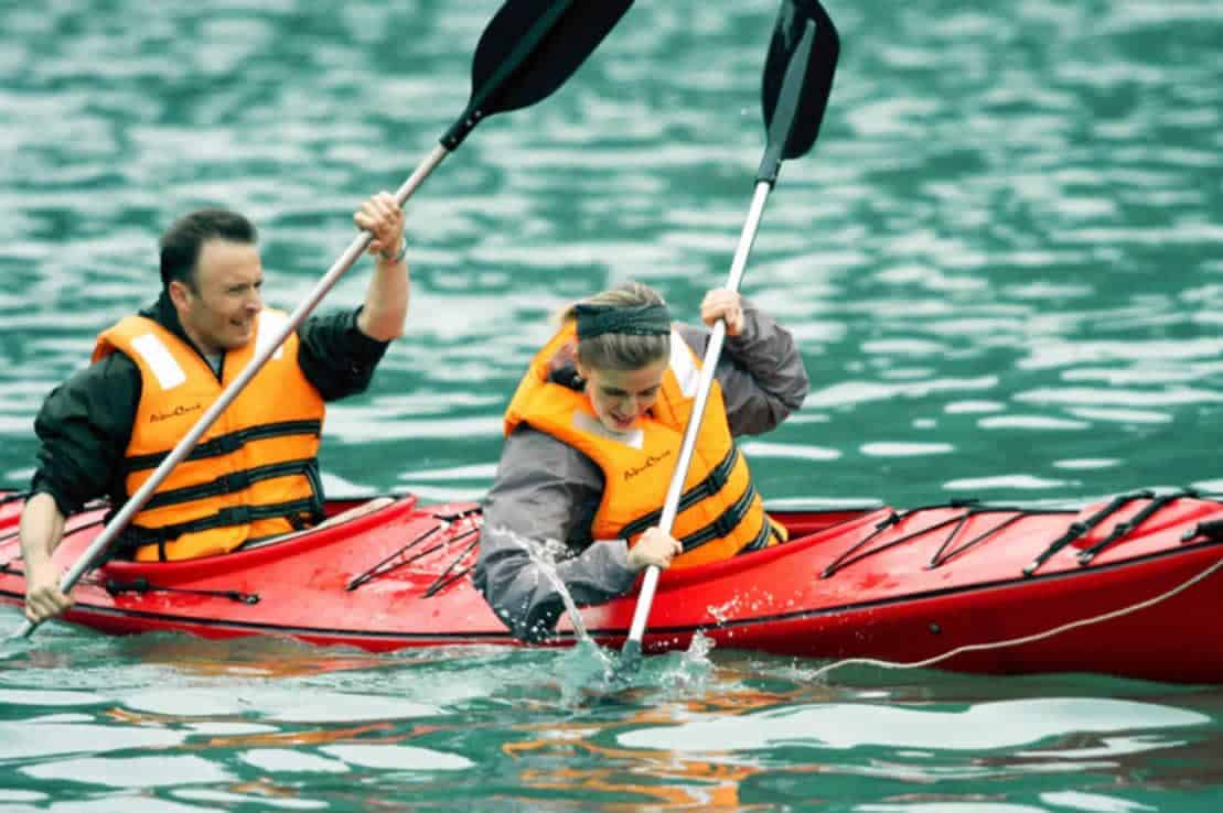 trải nghiệm mạo hiểm chèo thuyền kayak tại Chày Lập Riverside