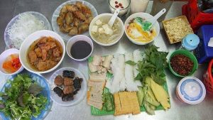 Những món ăn vặt ở quán Bún đậu mắm tôm Kinh Bắc _ Ảnh sưu tầm