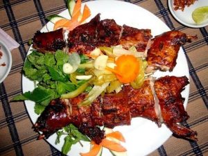 Thịt chuột nướng một món đặc sản của huyện Yên Thành_ảnh sưu tầm