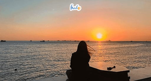 Ngắm hoàng hôn tại chân cầu Tiên Sơn Đà Nẵng_Ảnh Halo Travel