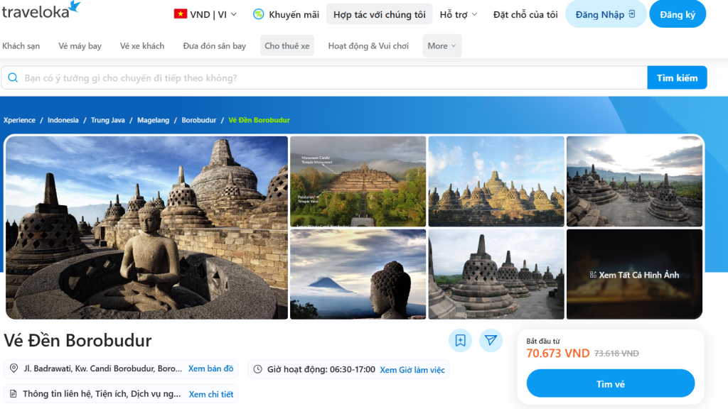 Để đơn giản hóa quá trình chuẩn bị, bạn có thể đặt vé tham quan và trải nghiệm trên Traveloka